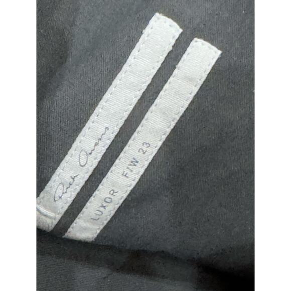 RICK OWENS leather blend Athena Mini Dress In Metallic Acid IT 40 / US 4 nwt - Picture 11 of 15